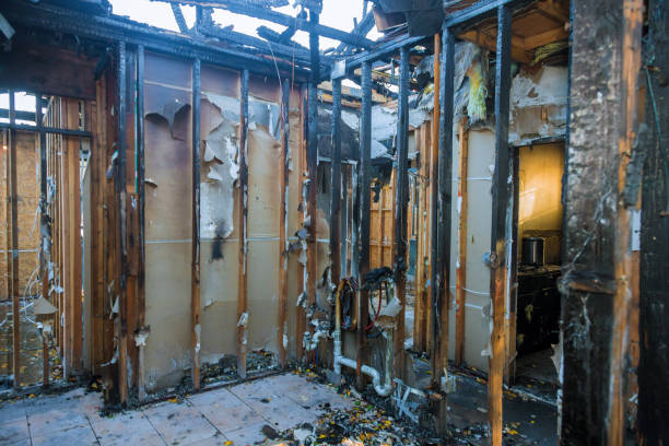 Professional Emergency Fire Cleanup technician working in Siena College, NY